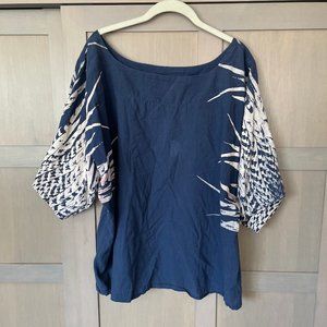 Uzi NYC cotton oversized blouse: Women's OS